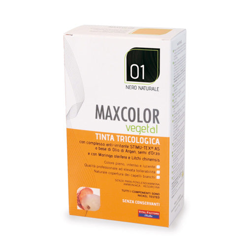 MaxColor 01 Natural Black 140ml - Live Well