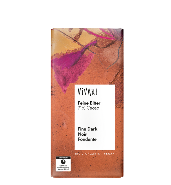 Vivani Vegan Dark Chocolate 71% Cocoa 100g - Live Well