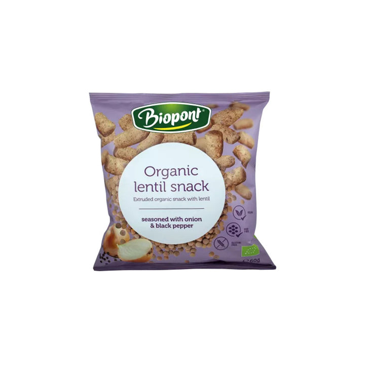 BIOP Lentil Snack Onion & Pepper 60g - Live Well