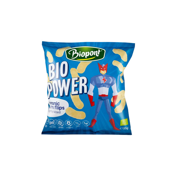 BIOP Corn Flips Lightly Salted 55g - Live Well