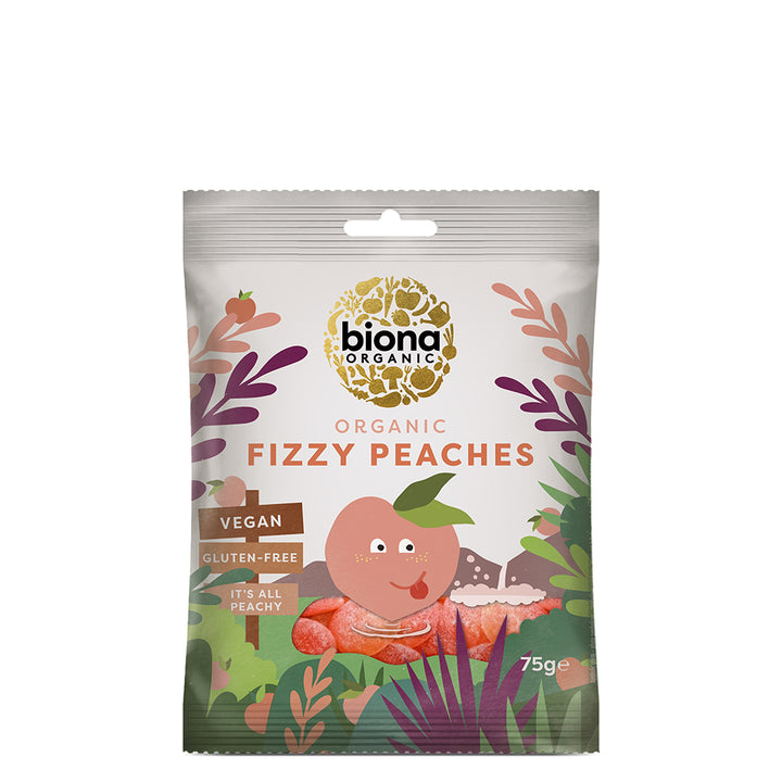 BN Fizzy Peaches Organic 75g - Live Well