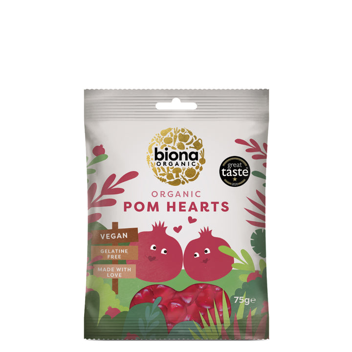 BN Pomegranate Hearts 75g - Live Well