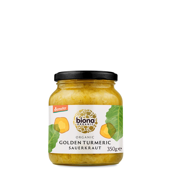 BN Sauerkraut Golden Turmeric Organic 350g - Live Well