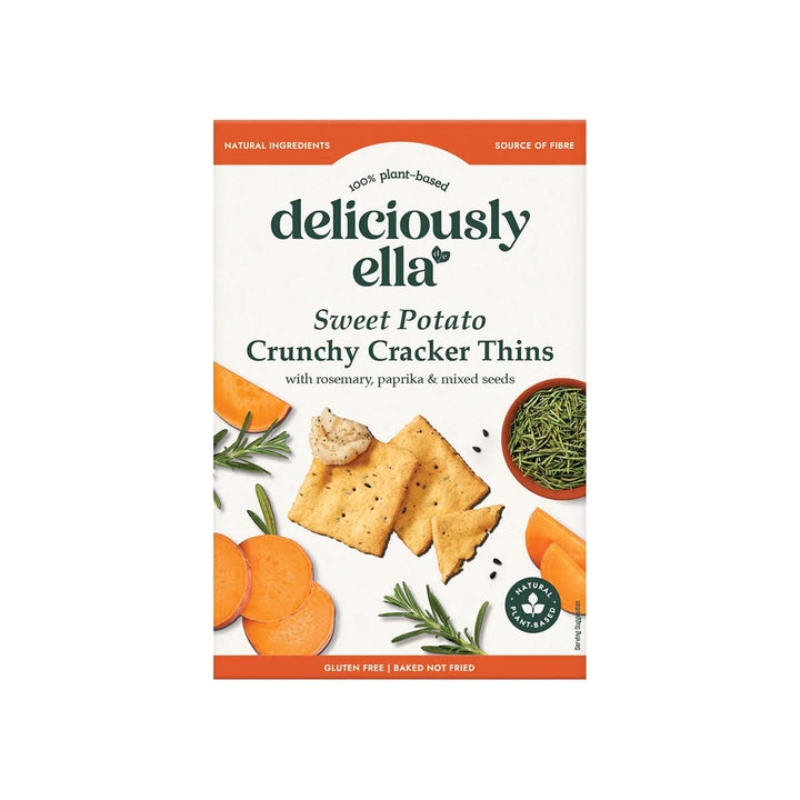 DE Sweet Potato Cracker Thins 100g - Live Well