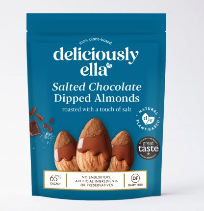 DE Salted Chocolate Dipped Almonds 81g - Live Well