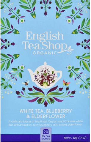 ETS White Tea Bluberry & Elderflower  Tea 20tb