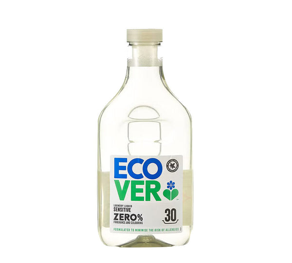 Ecover Laundry Liquid Zero 1,5L (30 washes) - Live Well