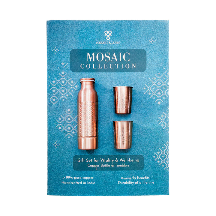 FL Copper Bottle Giftset Mosaic - Live Well