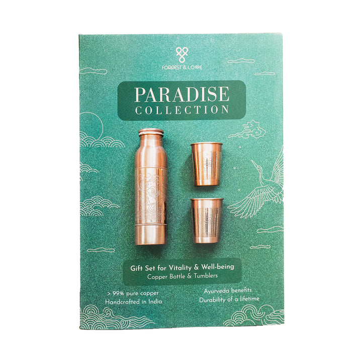 FL Copper Bottle Giftset Paradise - Live Well