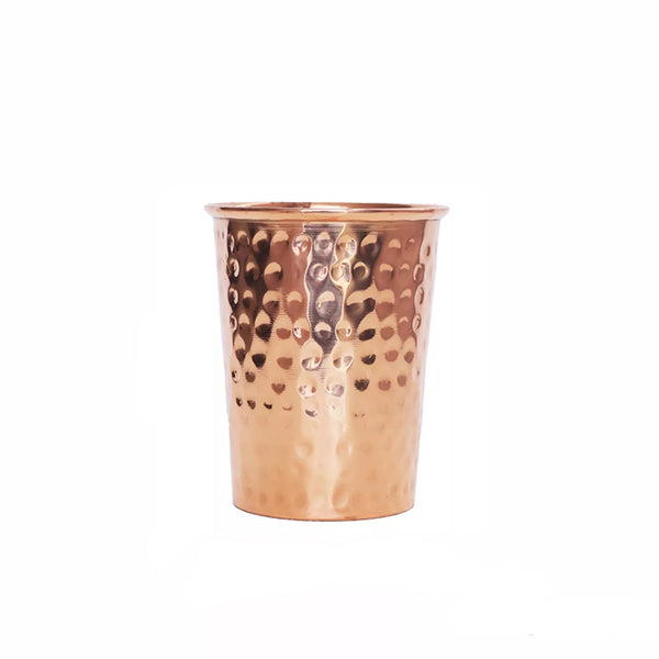 FL Copper Glass Hammered 300ml - Live Well