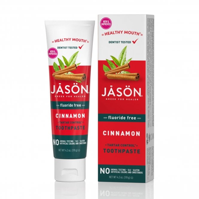 JS Healthymouth Cinnamon Toothpaste Fluoride-free 119g - Live Well