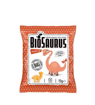 MC Biosaurus Corn Snack Ketchup 15g - Live Well