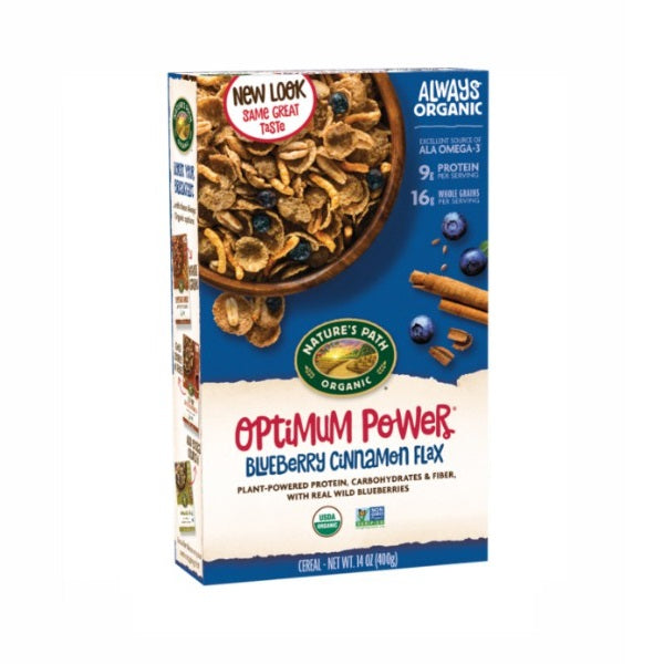 NP Optimum Power - Blueberry Cinnamon Flax Cereal 400g - Live Well
