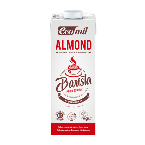 EcoMil Barista Almond Low Sugar 1L - Live Well