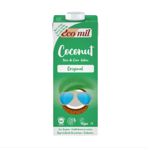 EcoMil Coconut Milk - Agave Sweetened 1L - Live Well