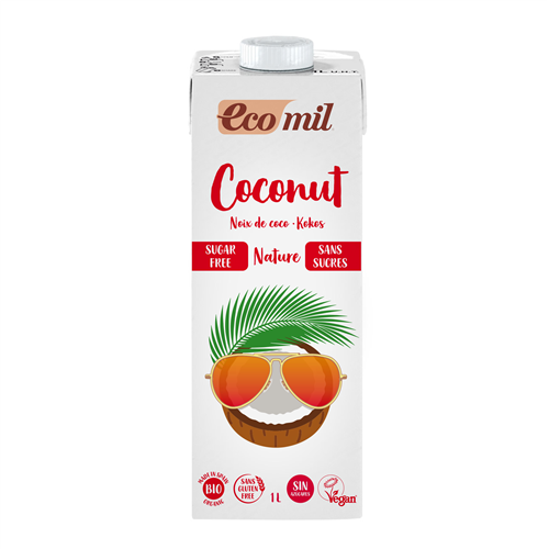 EcoMil Coconut Milk - Sugar Free 1L - Live Well