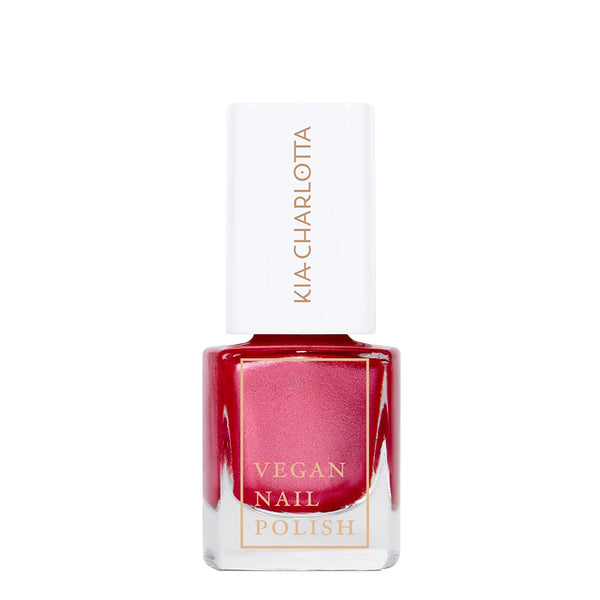 KCH Nail Polish - Butterfly Kisses (Metallic Cherry Red) 5ml - Live Well