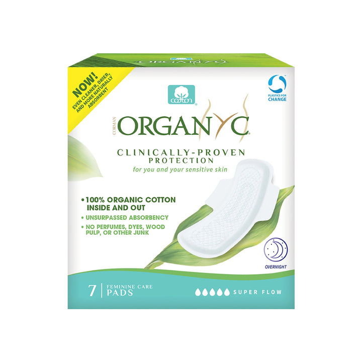 OG 100% Cotton Sanitary Pads Overnight Folded 7CT - Live Well