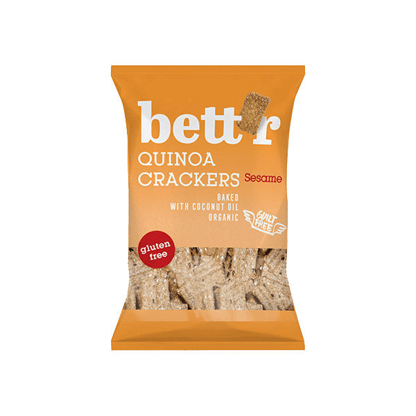 SO Quinoa crackers sesame 100g - Live Well