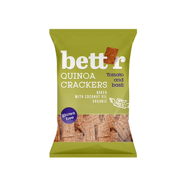 SO Quinoa crackers tomato and basil 100g - Live Well