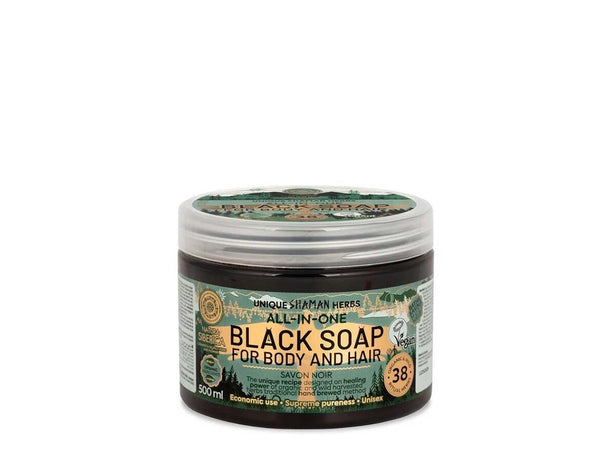 SIB Black Soap for Hair & Body, All in1, 500ml - Live Well