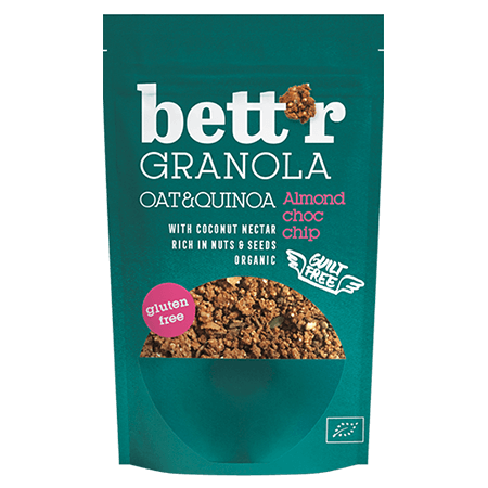 Bettr Granola Almond and Choc chip 300g - Live Well