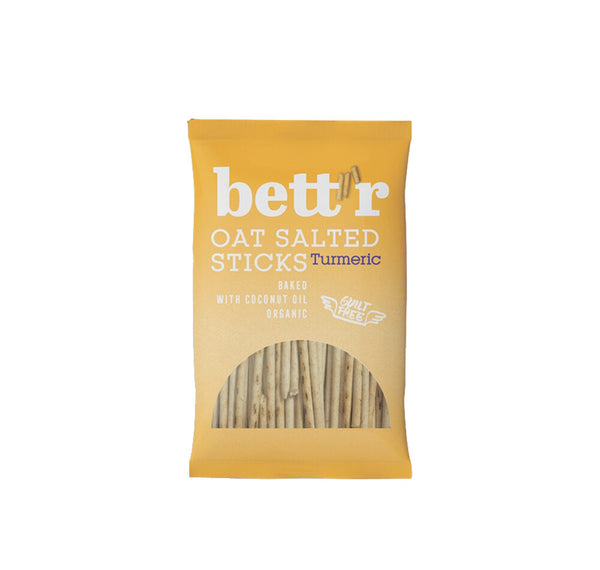 SO Bettr Salted Oat Sticks Turmeric 50g - Live Well