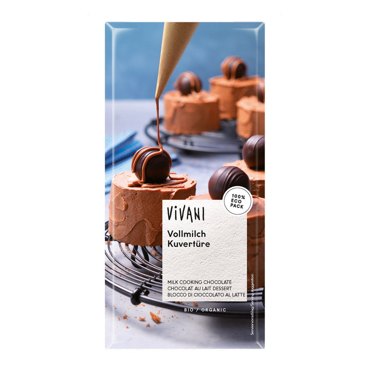 Vivani Milk Cooking Chocolate 200g - Live Well