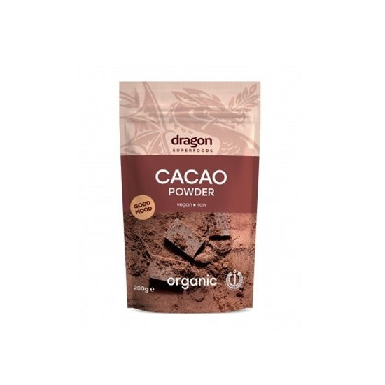 Dragon Sfoods Cacao Powder Raw 200g - Live Well