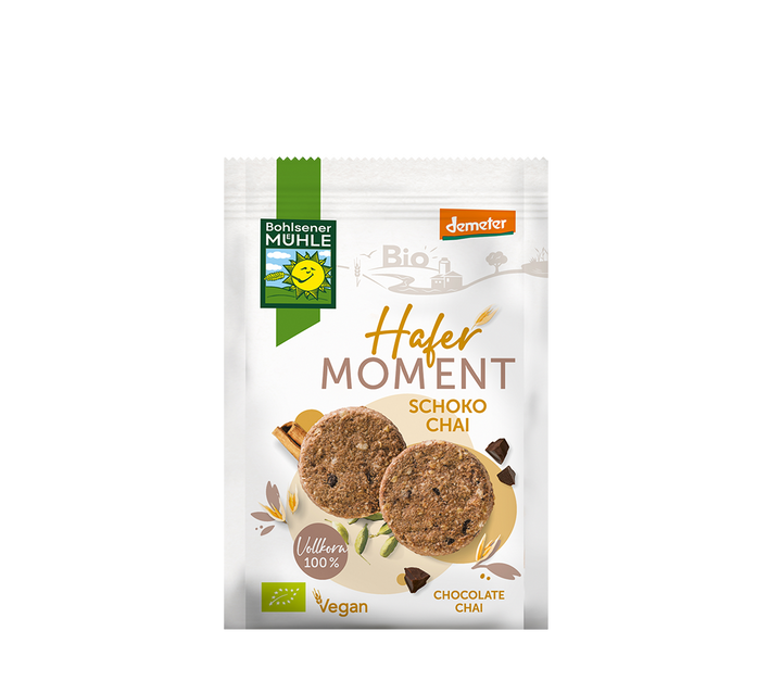 Oat Biscuits w Choco & Chai Spices 125g - Live Well