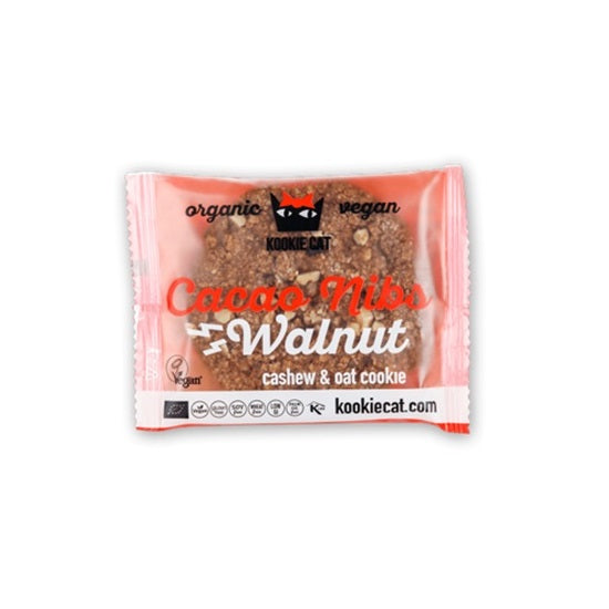 Kookie Cat Cookie Cacao Nibs & Walnuts 50g - Live Well