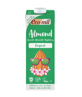 EcoMil Almond Milk - Agave Sweetened 1L
