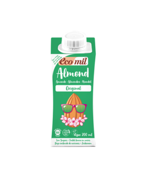 EcoMil Almond Milk - Agave Sweetened 200ml