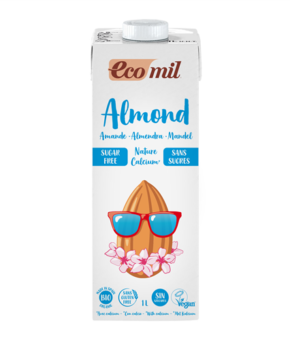 EcoMil Almond Milk - Sugar Free with Calcium 1L